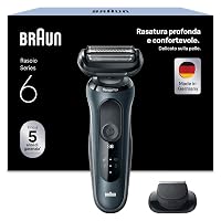 Braun Series 6 Regolabarba Uomo, Rasoio Elettrico Barba