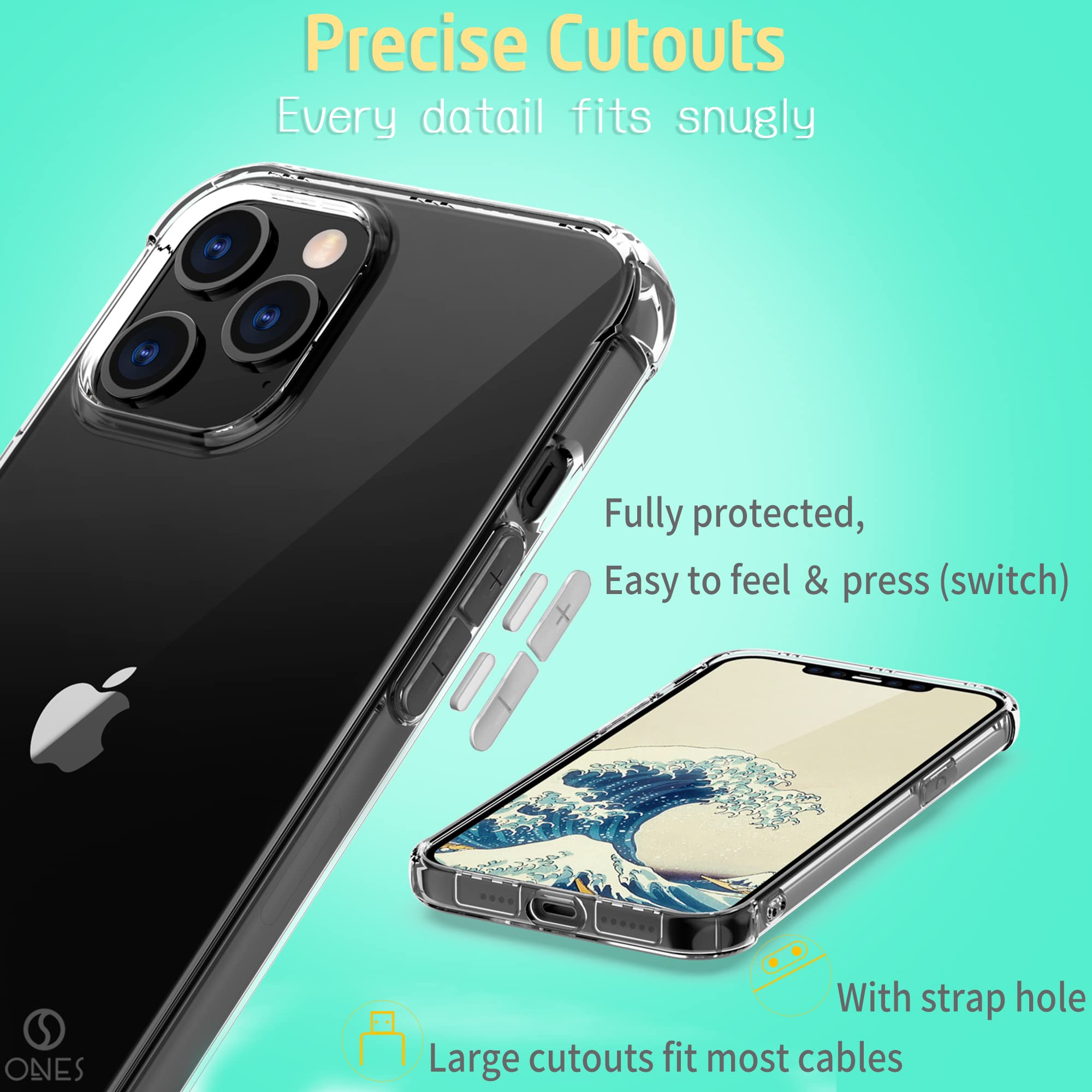 Coque Silicone TPU Transparente Pour IPhone 12 Mini - Protection Anti-choc Militaire Avec Airbags - Résistante Au Jaunissement, Finition Mate