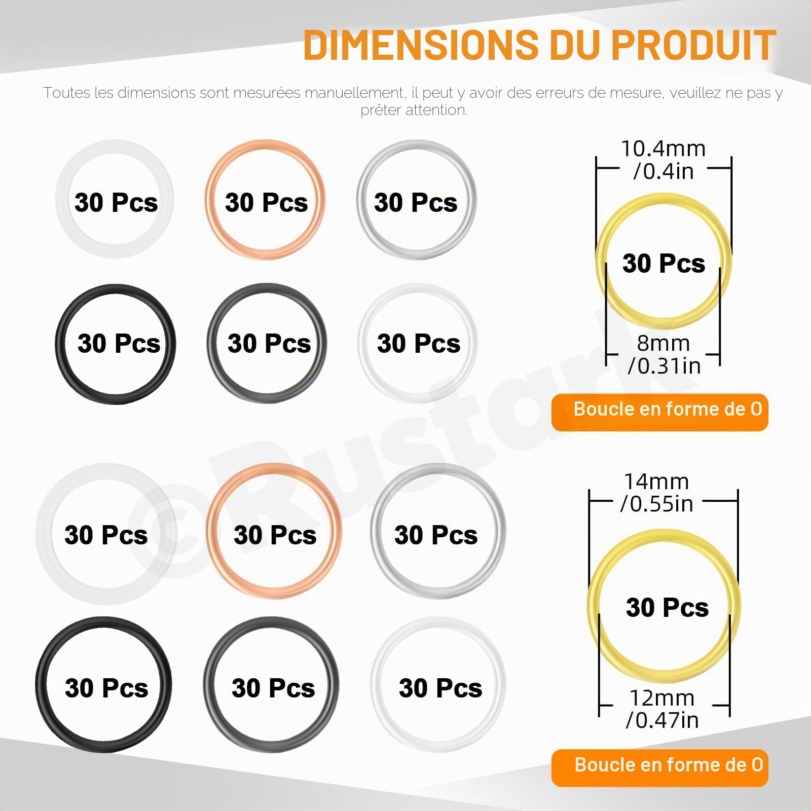 Crochets de sangle de soutien-gorge de maillot de bain, anneaux coulissants de rechange pour haut de maillot de bain et lingerie