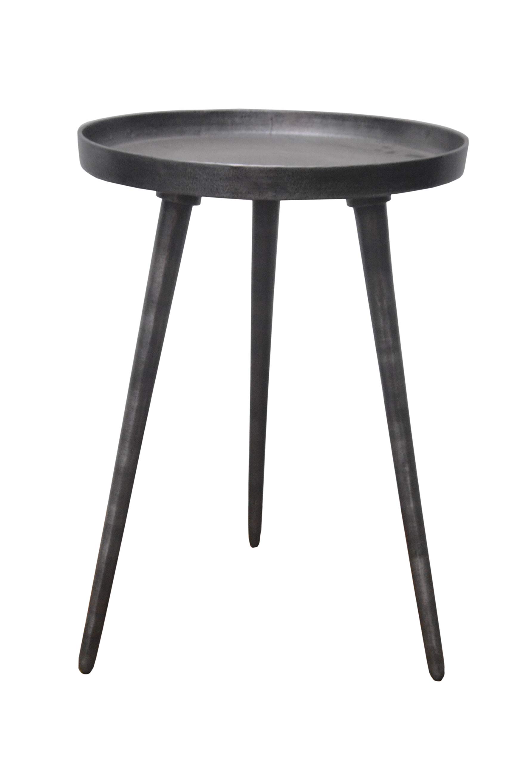 Aspect Maxine Tripods Metal Side Table (Antique Silver) ST98AS