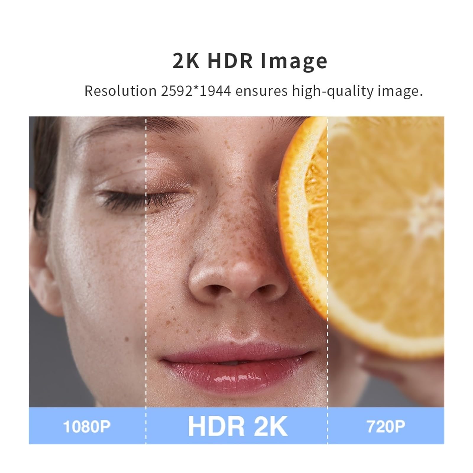 Webcam Webcam QHD 2K HDR 30FPS Webcam Autofocus 1080P 60FPS Web Camera con microfoni con cancellazione del rumore e copertura for la privacy for live