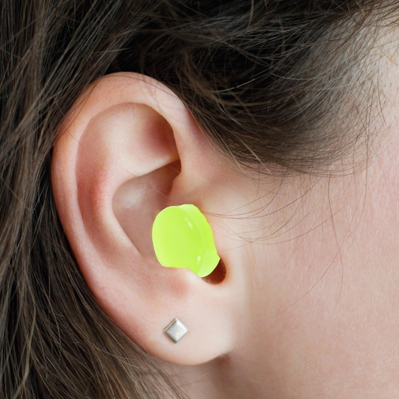 NAMOARLY Noise Reduction Ear Plugs 6 Pack Silicone Ear Plugs for Musicians Travel Size Blue/Transparent