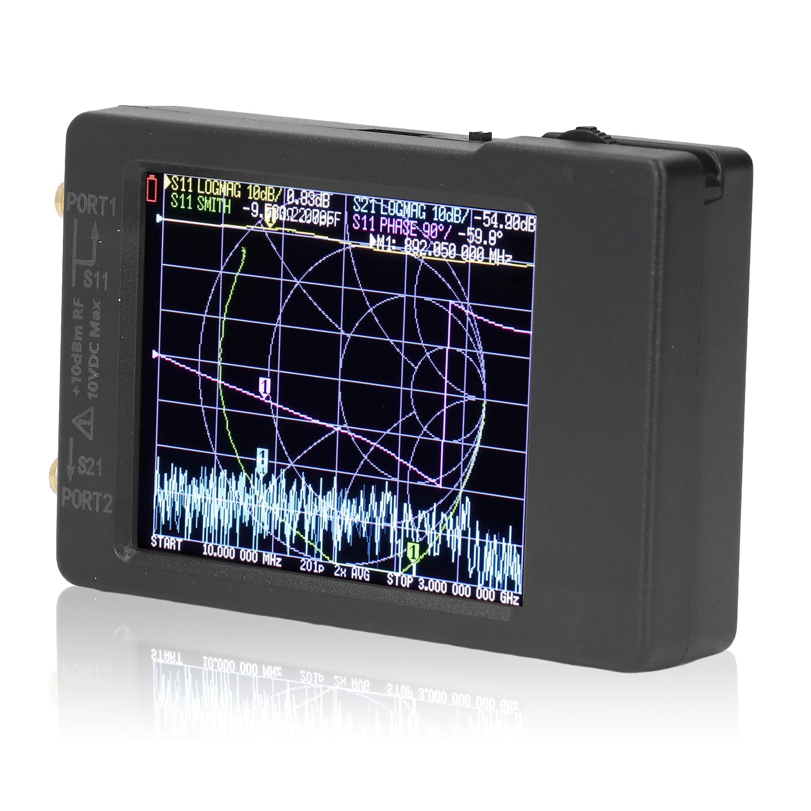 Hf Analyzer Analyzer Abs Analyzer 50Khz 6.3Ghz 2.8In Hf Vhf Uhfenna Testinguring Tool