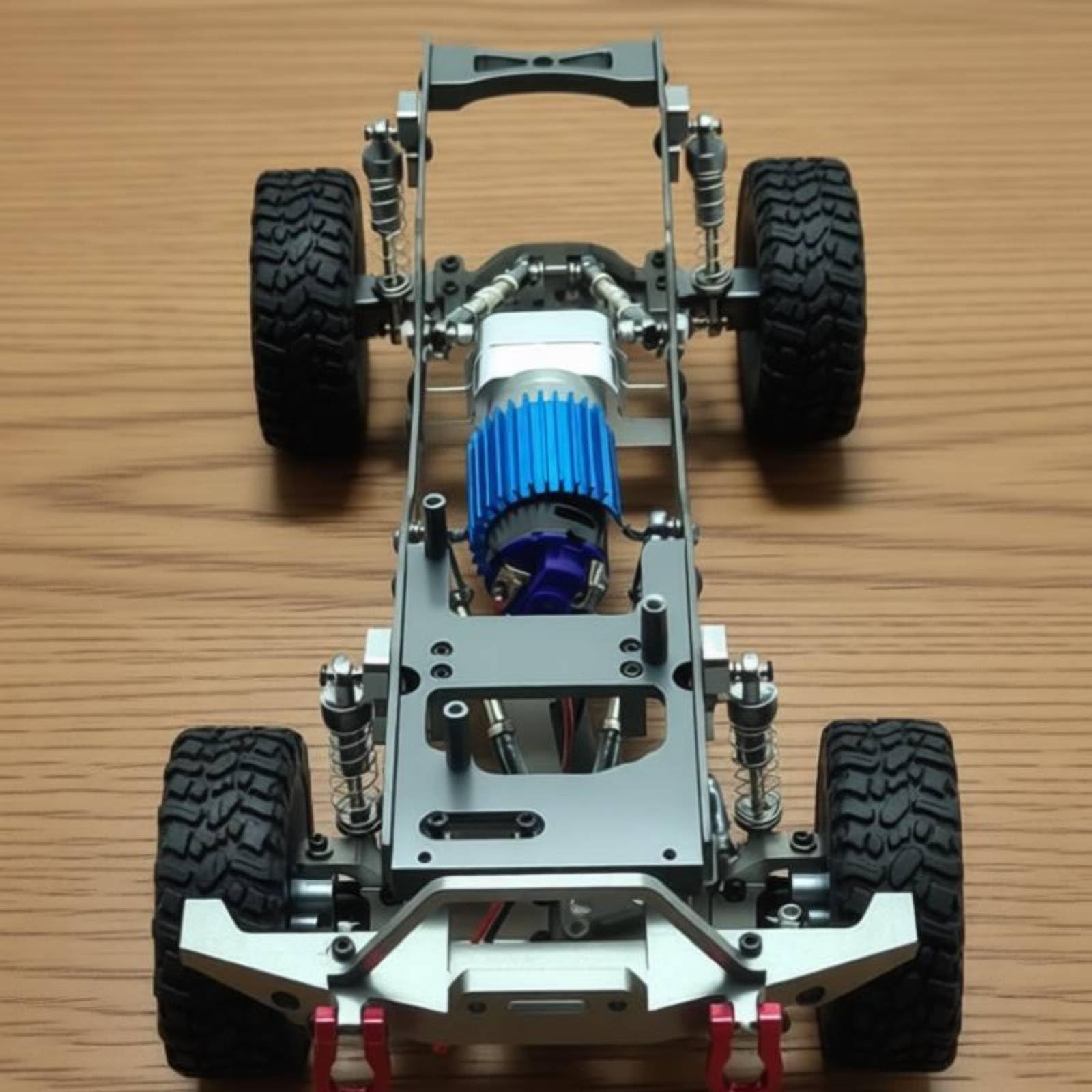 harayaa Soporte Estructural Chasis para Vehículo RC con Absorción Golpes y Bielas Conexión Acuado para Reparación y Mejora Juguete