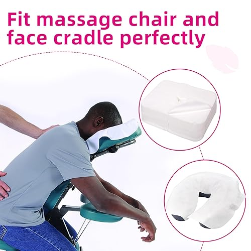 Miniatura 7 de Fundas desechables para cuna facial, 500 unidades, de grado médico, lujosas, suaves no tejidas para mesa de masaje y silla, fundas desechables para