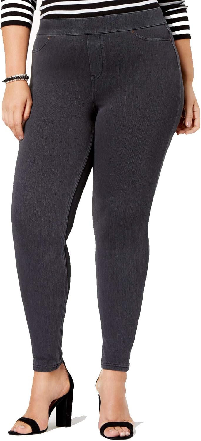 Hue plus size denim leggings Clearance