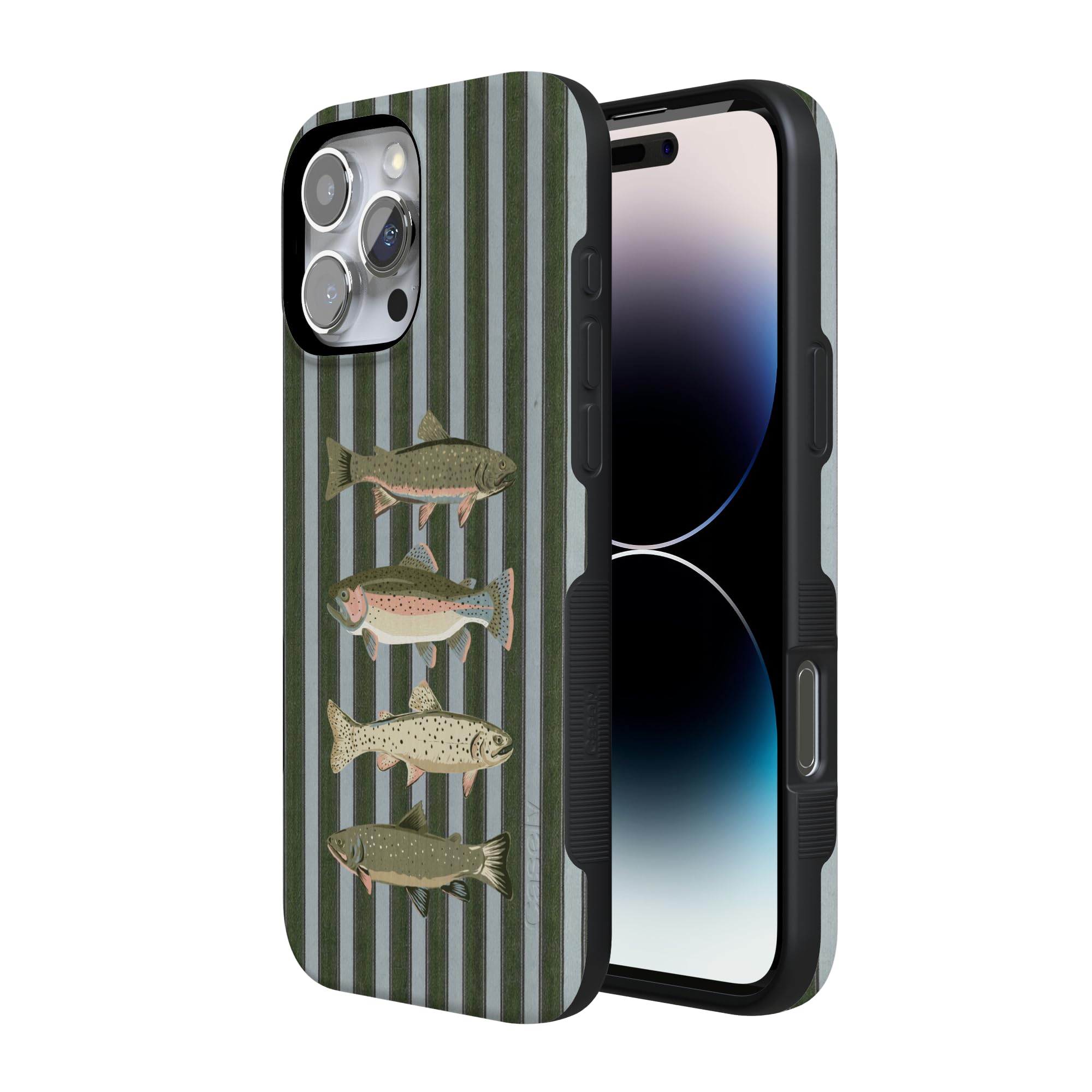 Casely Custodia per iPhone 16 Pro | Best Catch | La collezione Boyfriend | Design protettivo audace | Compatibile con MagSafe