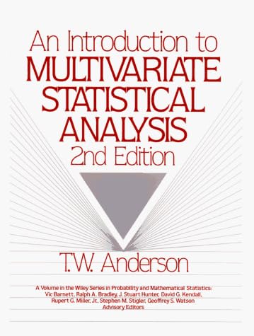 Wiley-Blackwell An Introduction to Multivariate Statistical Analysis