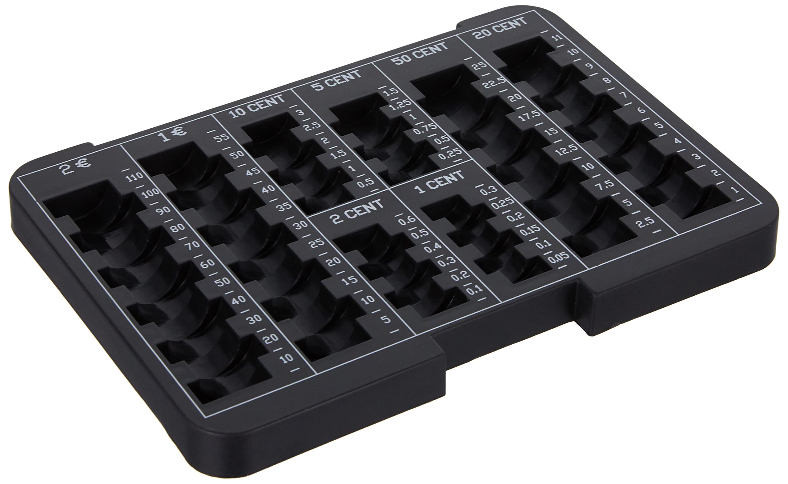 García de Pou 145.48 Bandeja Monedas para Caja Caudales, 24 x 17 x 1.8 Cm, Negro