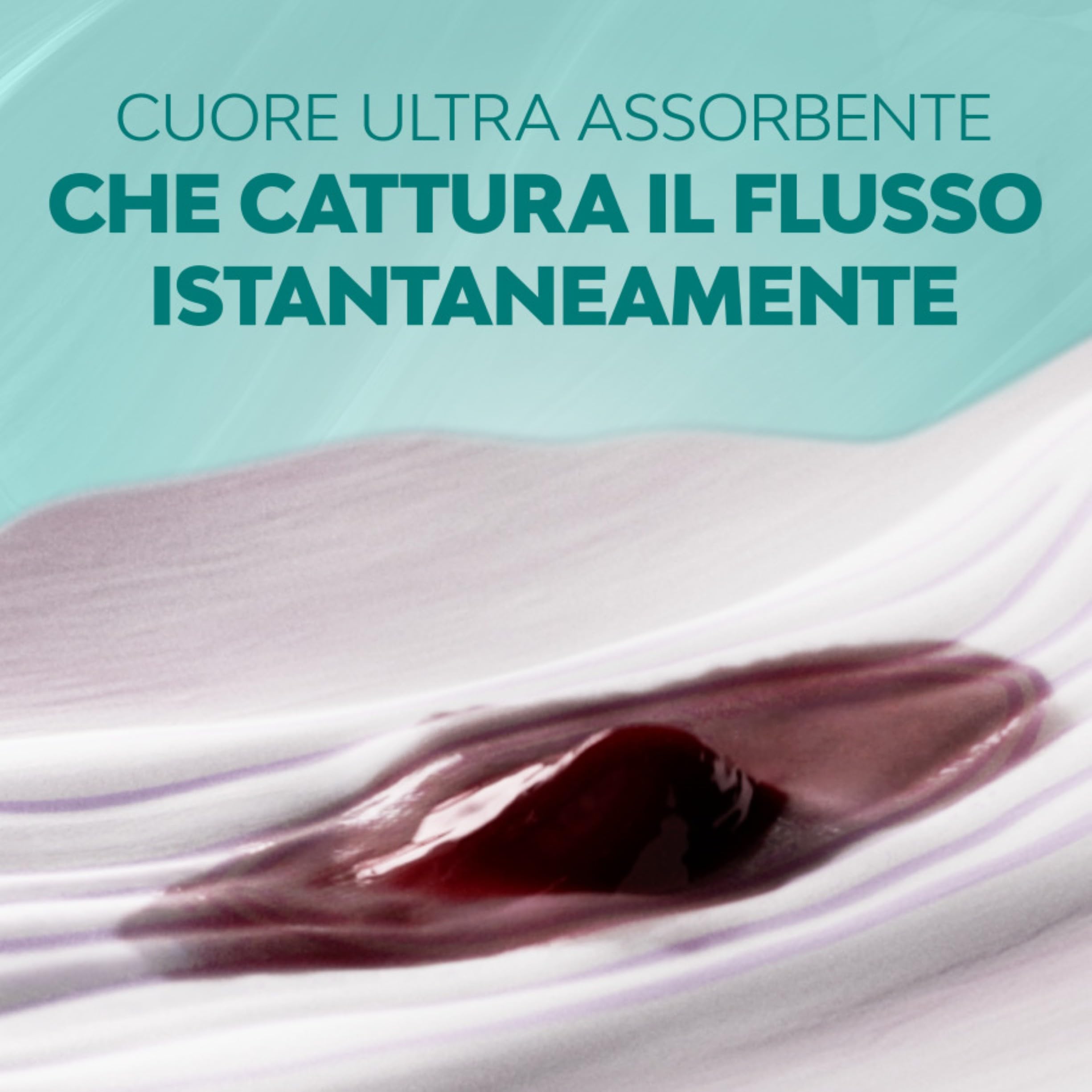Nuvenia - Assorbente Pure Sensitive Ultra Notte con Ali - Superficie Delicata per Pelli Sensibili - Confezione da 8 Assorbenti