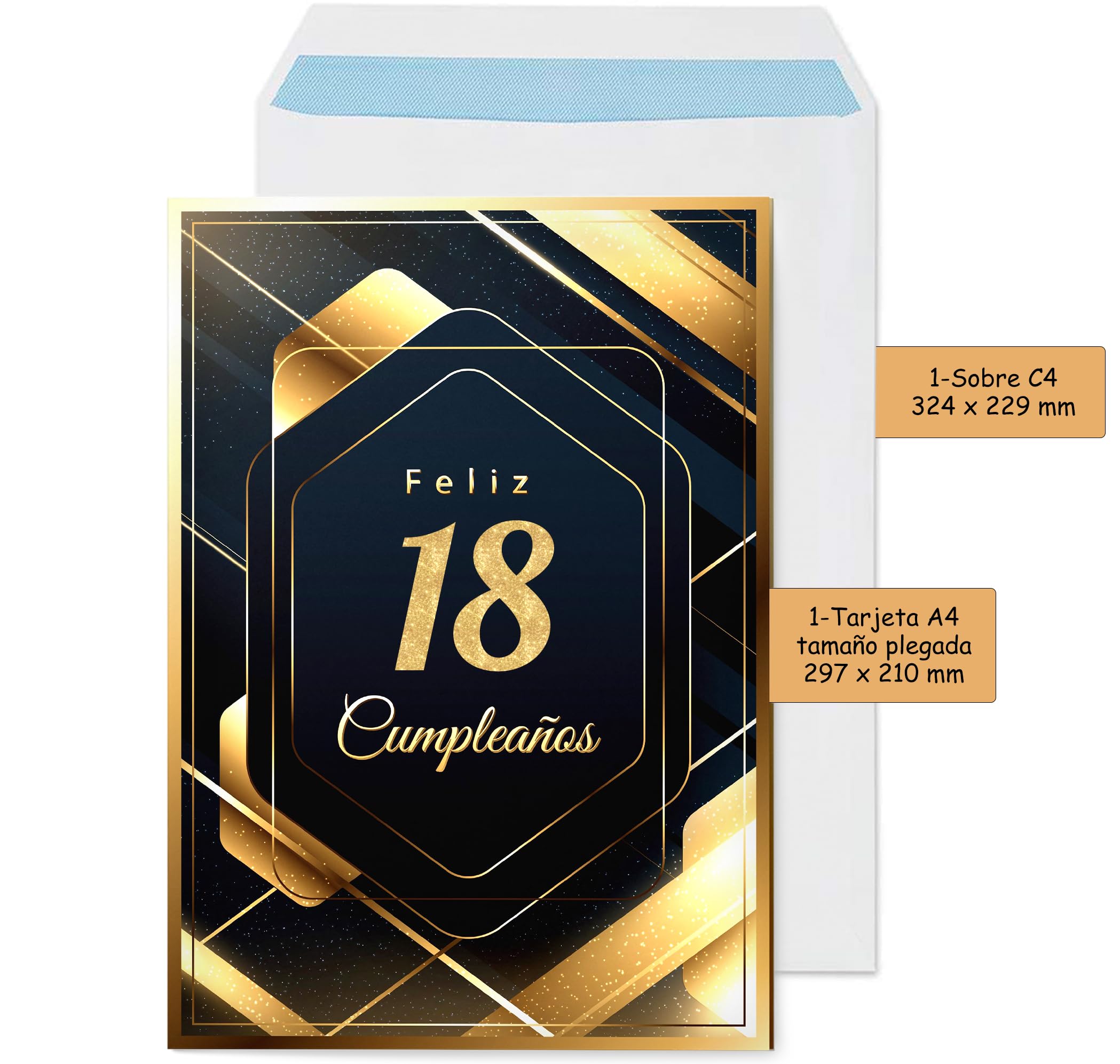 Cheerset Biglietto Di Compleanno Per Uomo O Donna, Formato A4, 21, image size:2098x1994