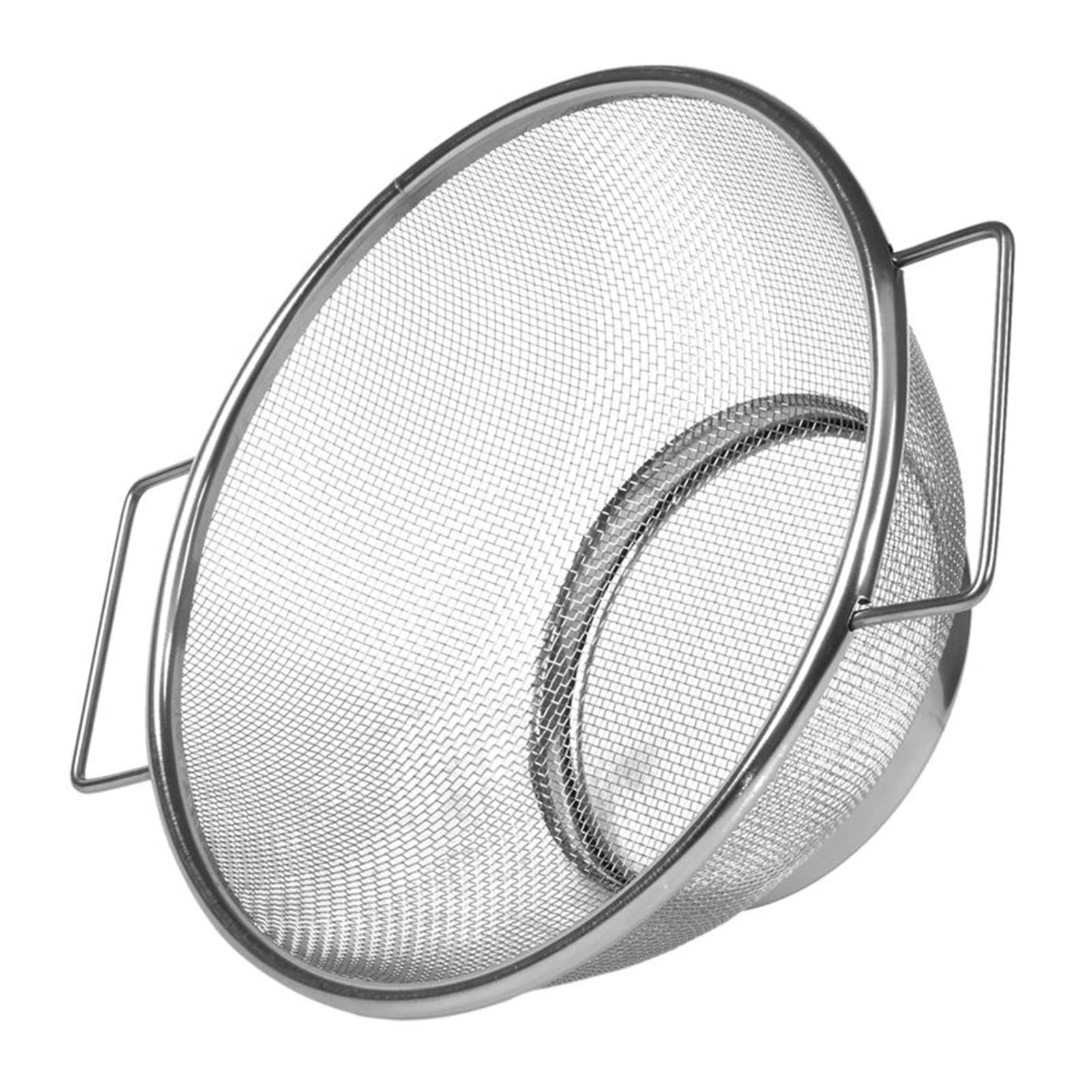Colador Drenaje de la Cesta tazón de Malla Fina colador tazón escurridor verdura tamiz colande Sifter Cocina Cesta de Almacenamiento de Acero Inoxidable Coladores de Alimentos
