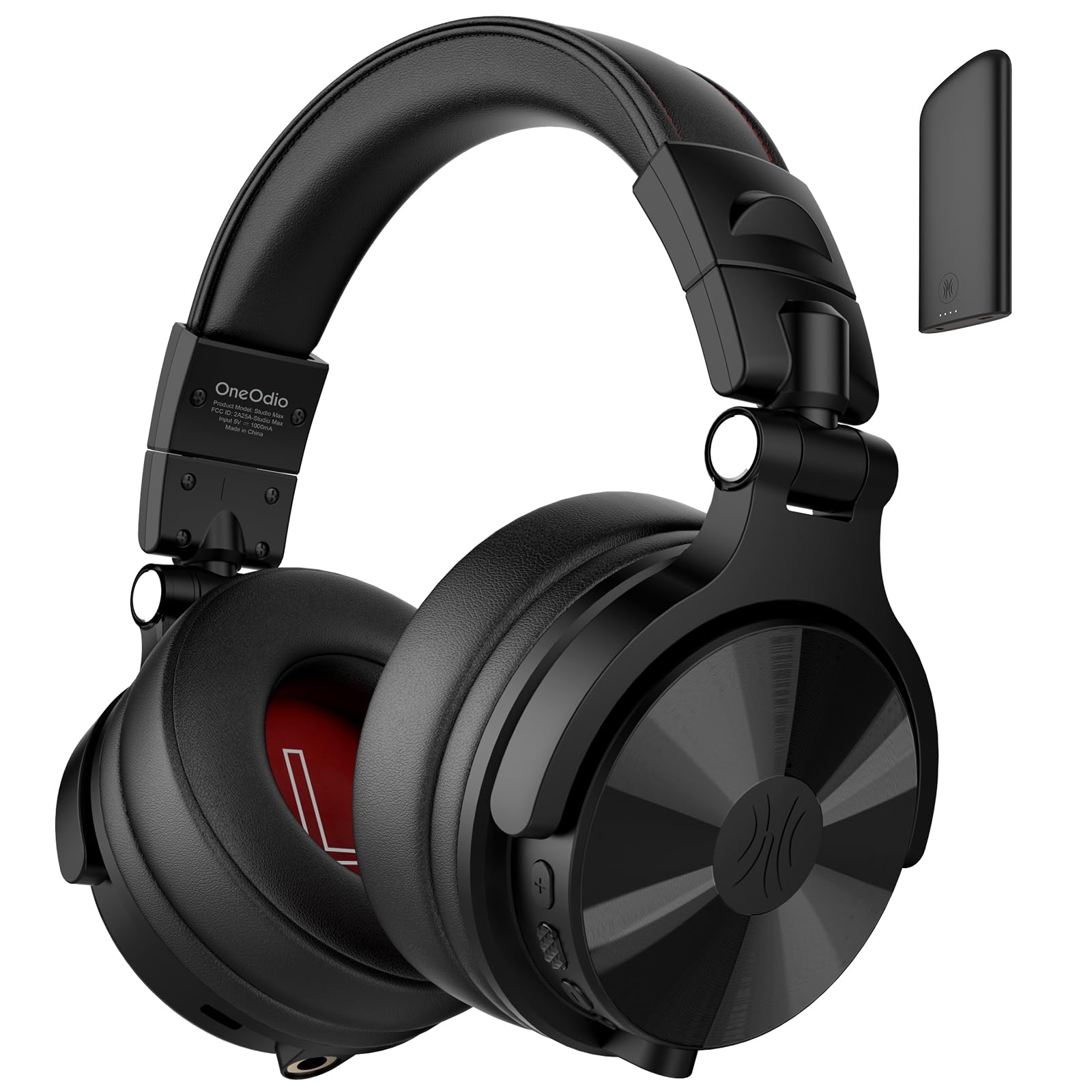 OneOdio Studio Max 1 Casque Bluetooth DJ sans fil,120 h d'autonomie,Hi-Res/LDAC Audio, faible latence de 20 ms,connexion Dongle/Bluetooth/6,35 mm/3,5 mm pour Enregistrement de Podcast, Guitare,Clavier