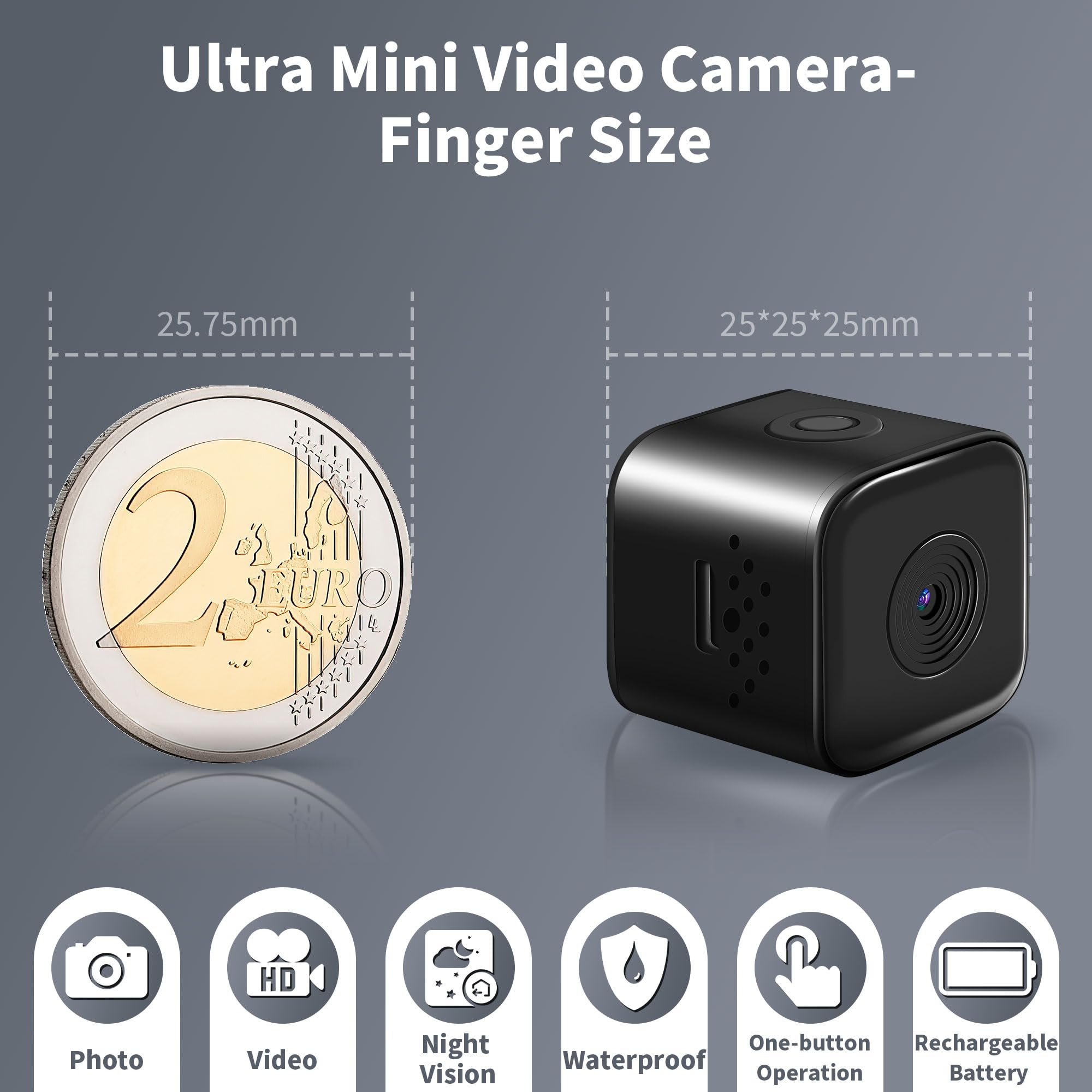 UYIKOO HD 1080P Verborgen Camera Mini Spy Camera 2 in 1 Verborgen Spy Camera en USB Disk Camera met 16GB SD-kaart Ondersteunt Loop Recording