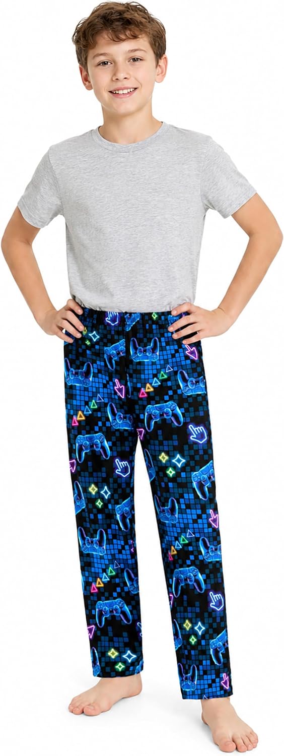Tebbis 2 Pack Soft Lounge Pants for Boys Sizes 6-18 image 4
