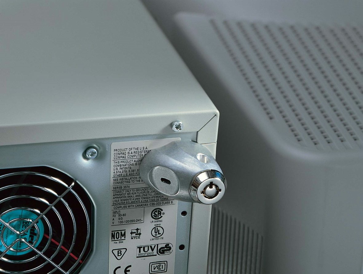 Kensington Desktop Microsaver Universal Computer Key Lock and Cable Security System (K62696)