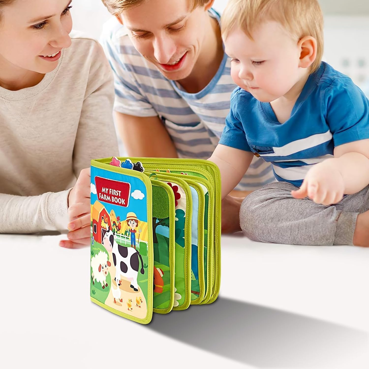 Busy Board Montessori Libro Interattivo 1 Anno - Quiet Book Sensoriale Educativo - Giochi Montessori 1 2 3 4 5 6 Anni Tavolo Pannello di Feltro attività Valigetta Didattici Regalo Bimbo
