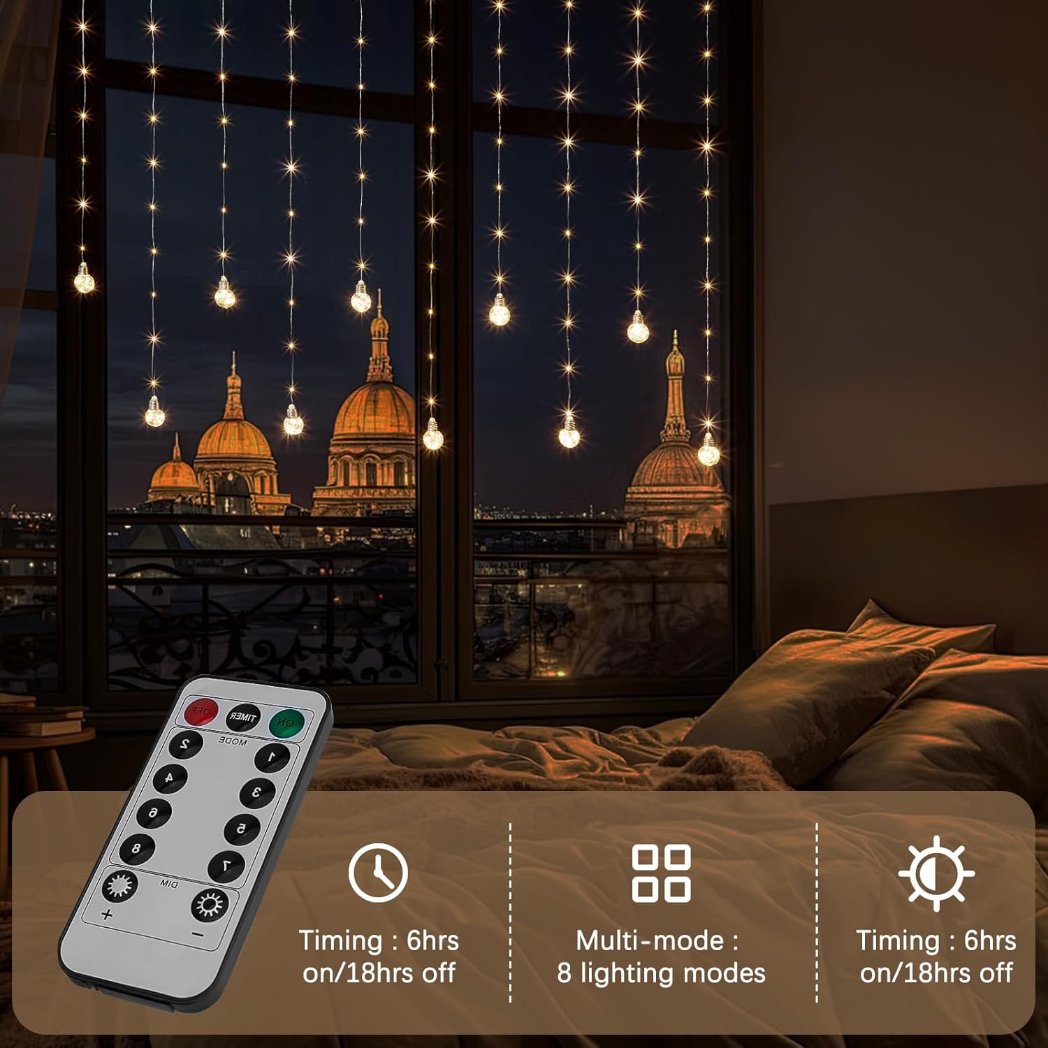 Enchant Your Space: Minetom 200 LED Curtain Fairy Lights Review