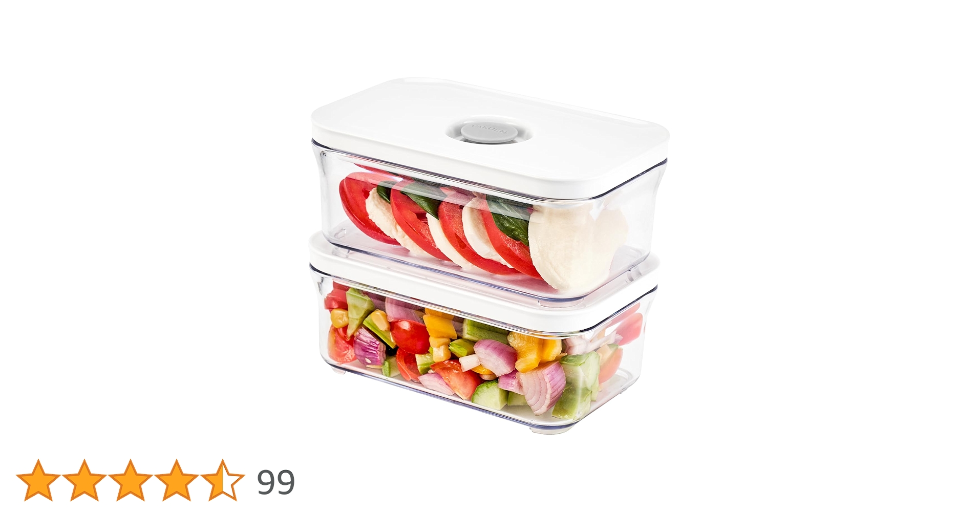 Amazon｜VAKUEN プレミアム真空保存容器 ミニセット バルブで便利開閉