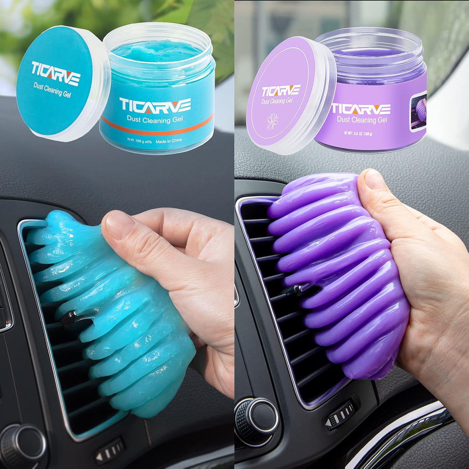 TICARVE Cleaning Gel for Car Detailing Putty Car Vent Cleaner Cleaning Putty Gel Auto Detailing Tools Car Interior Cleaner Dust Cleaning Mud for Cars Cleaning Slime : Automotive
