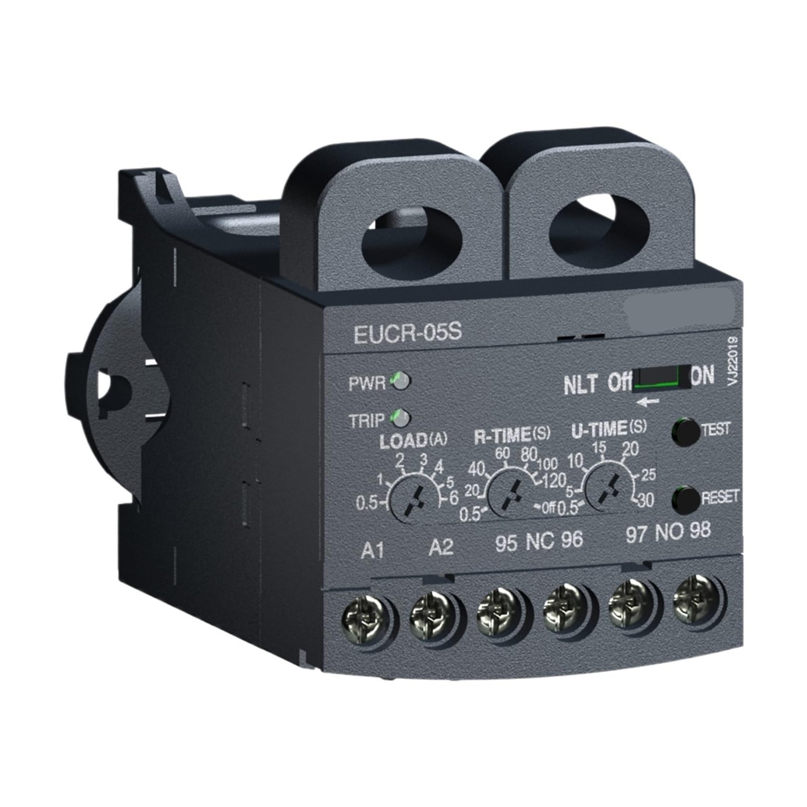CJKXPZMH EUCR-05S undercurrent relay, 0.5 to 6A, 24 to 240VAC/DC