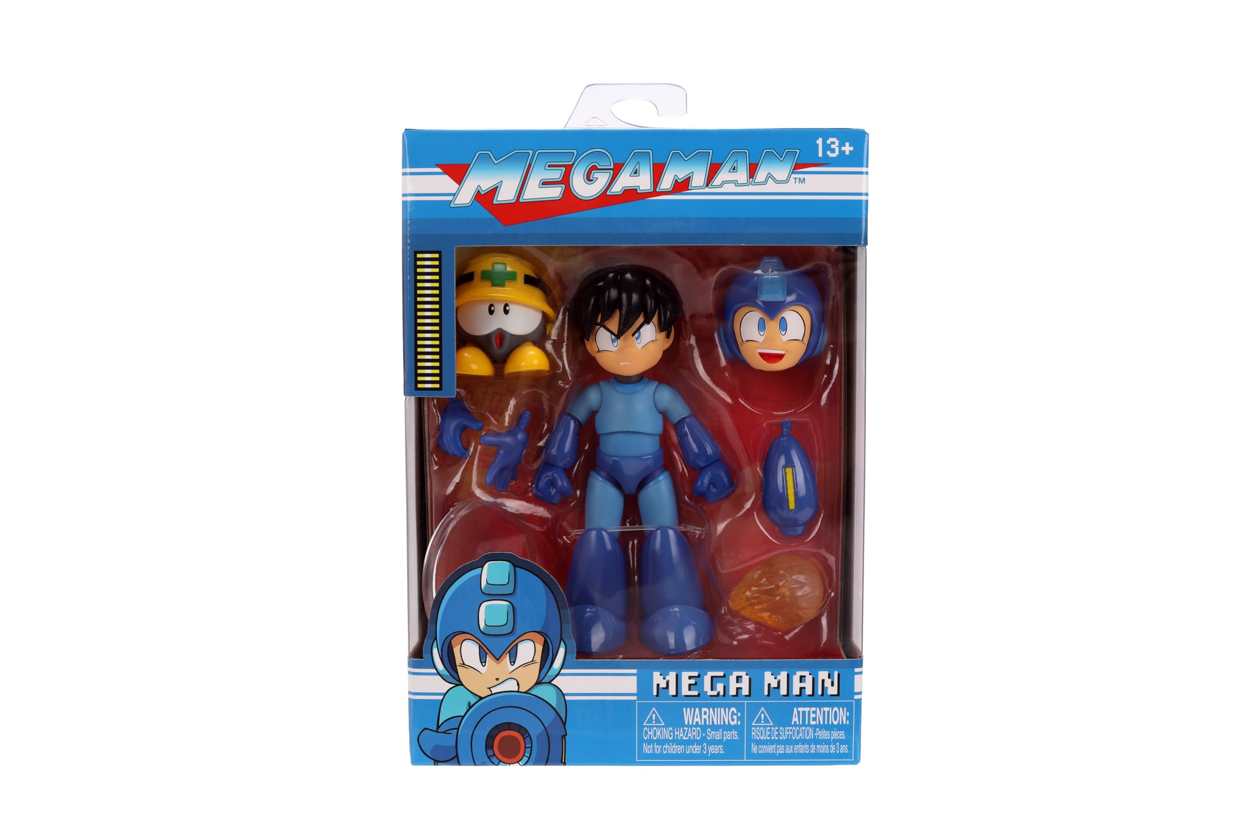 Mega Man Wave 3 Figura de acción de Mega Man con figura de metal Neo, escala de lujo 1:12, 6 pulgadas de alto, totalmente articulada, embalaje de coleccionista