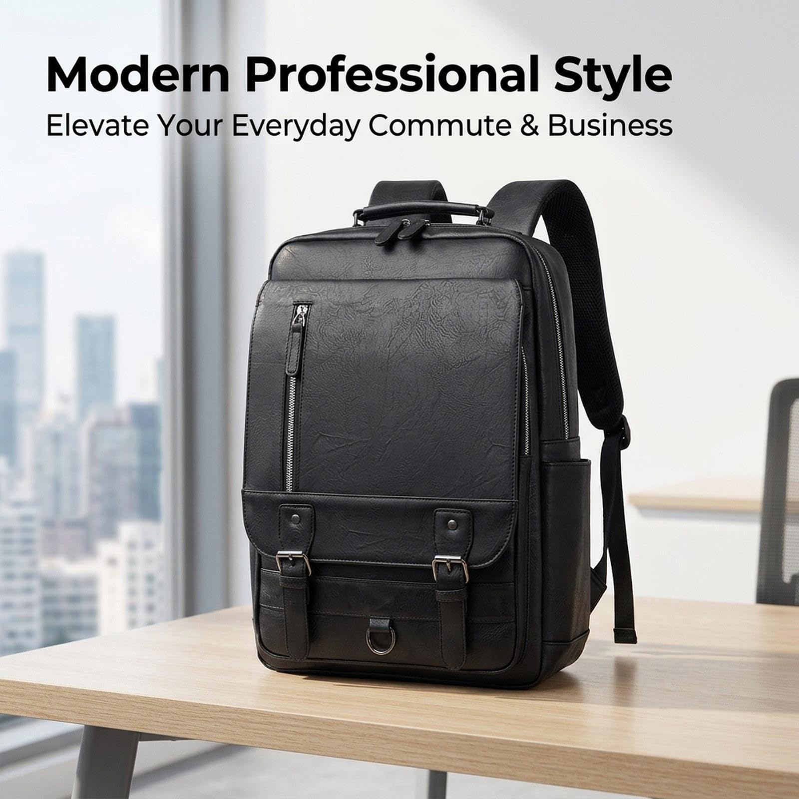 Zaino per Laptop, Versatile Borsa Da Lavoro Portatile per Campeggio, Viaggi, Lavoro E Attività All'aperto, Nero