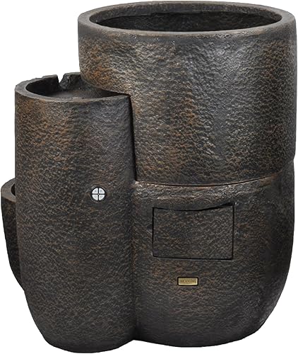 Miniatura 4 de Bernini Grandiose - Maceta de 3 niveles para exteriores, jardín, patio e interior, riego automático de abajo hacia arriba, fuente de agua eléctrica