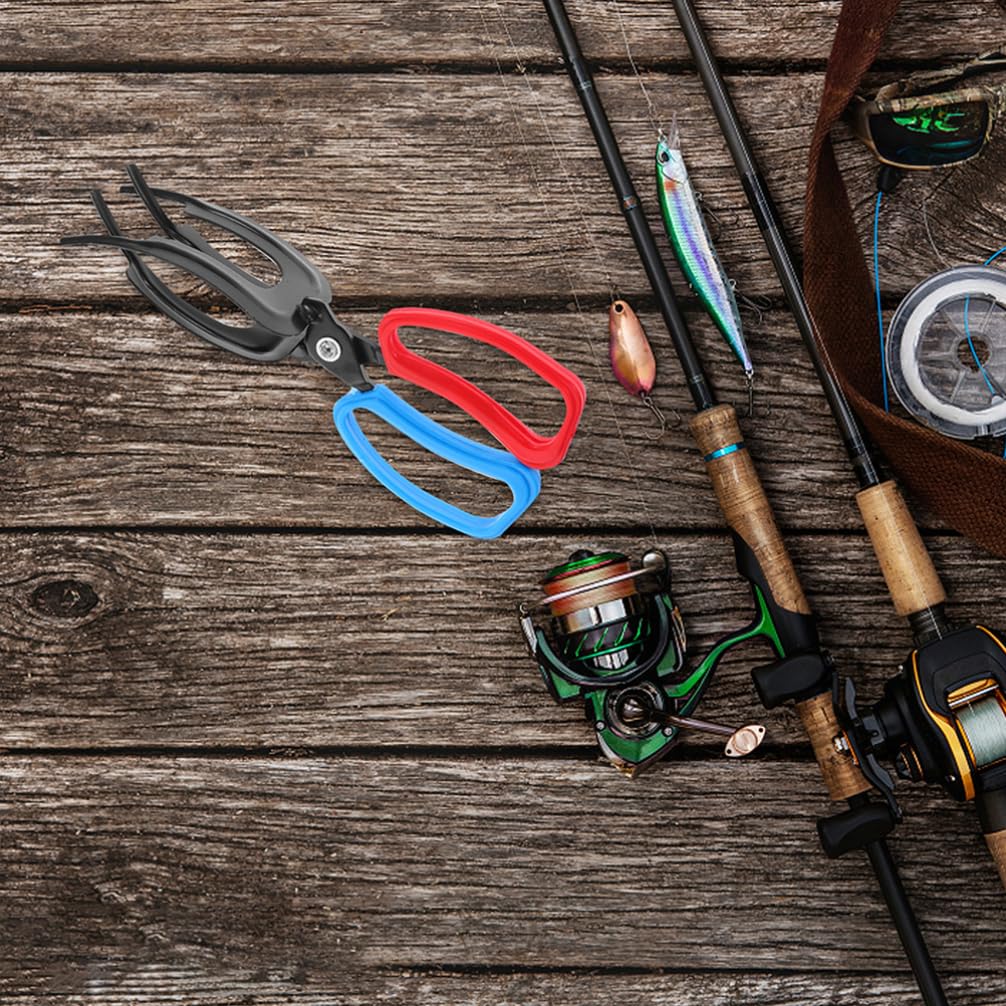 GANAZONO 4pezzi Pinza Per Pescatori Con Impugnatura Ergonomica Strumento Multi-funzionale Per Cattura Pesci Clip Antiscivolo Plastica Per Controllo Sicuro Dei Pesci