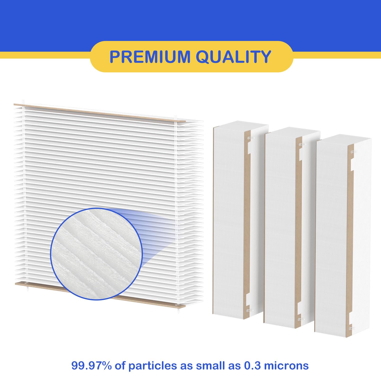 201 Air Filter Replacement Compatible with Aprilaire 2200 2250, Space Gard 2200 Air Cleaner Purifier and Lennox PMAC-20C X0445, Compare to Part #201, MERV-10 Air Filter, 4 Pack