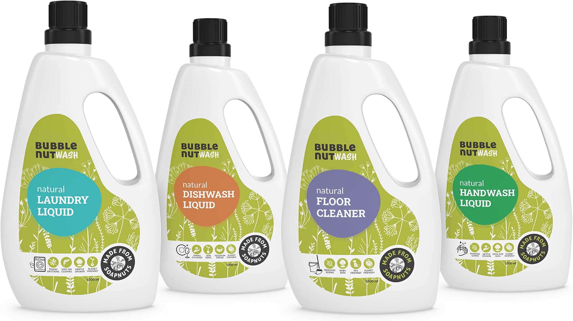 BubbleNut Wash Dishwash Liquid (Combo4)