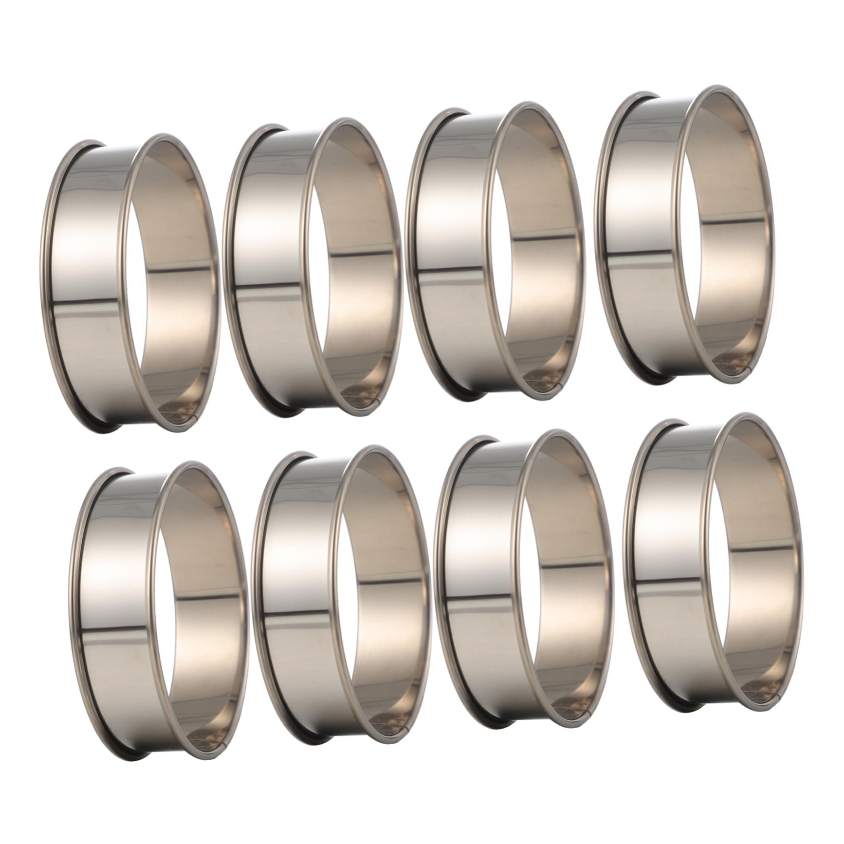 Mikinona Cookie Cutter Baking Tool Set 8pcs Cookie Molds for Baking Cake Molds Stainless Steel