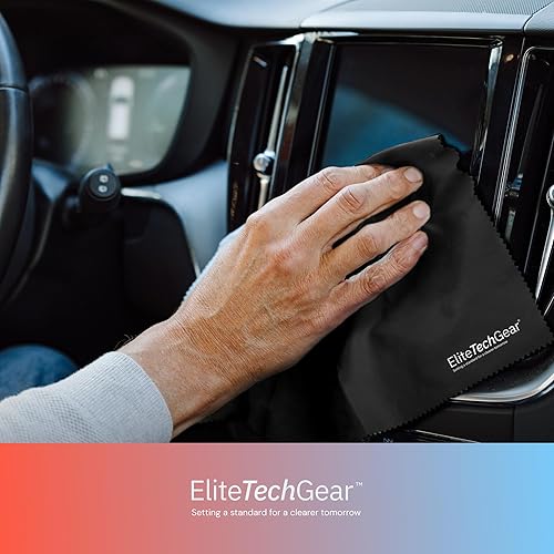 Miniatura 9 de Elite Tech Gear Paño de microfibra  Paquete de 4, paños de limpieza de gran tamaño de 12 x 12 pulgadas. Paño de limpieza de microfibra lavable para