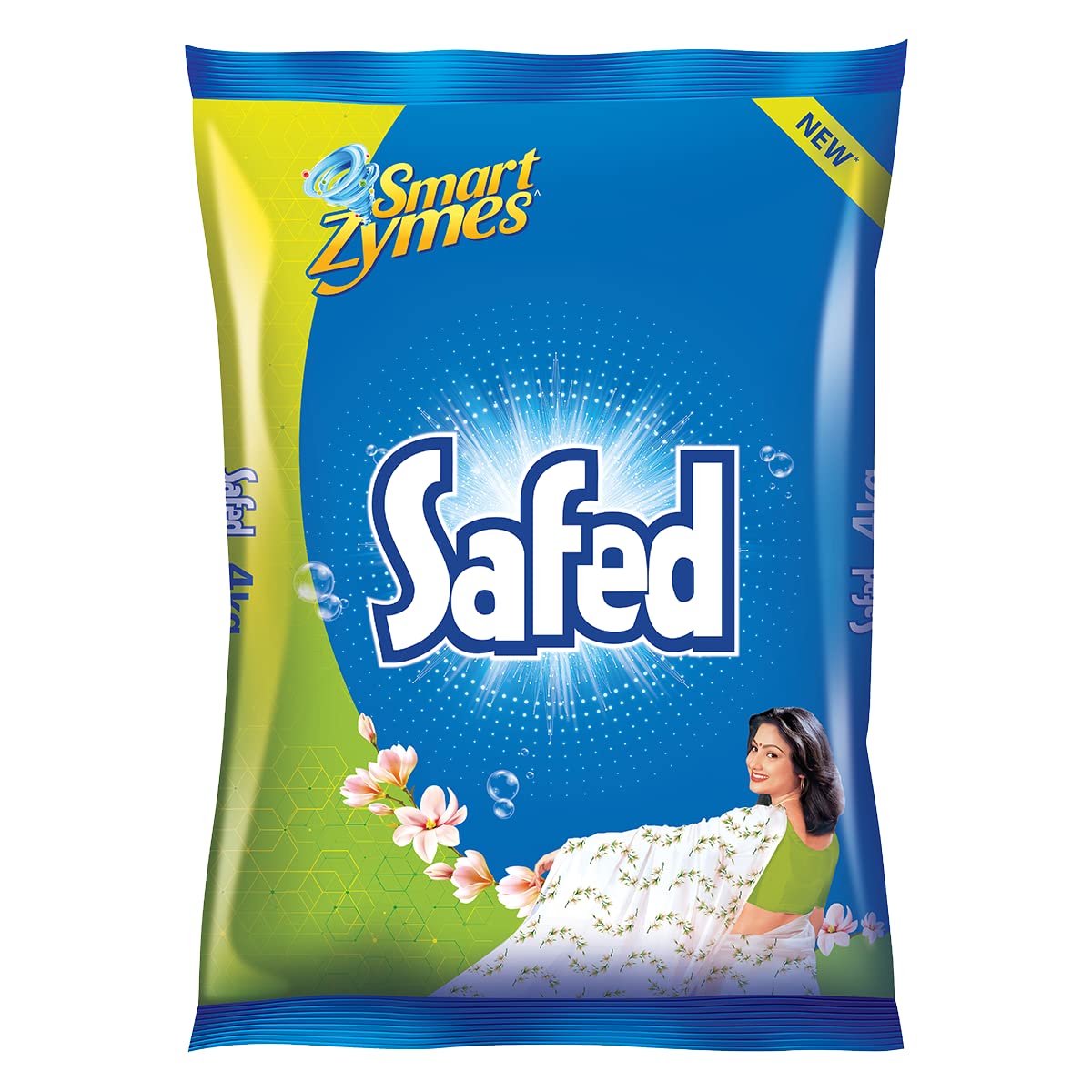 Safed Detergent Powder - With Smart Zymes, 4 Kg