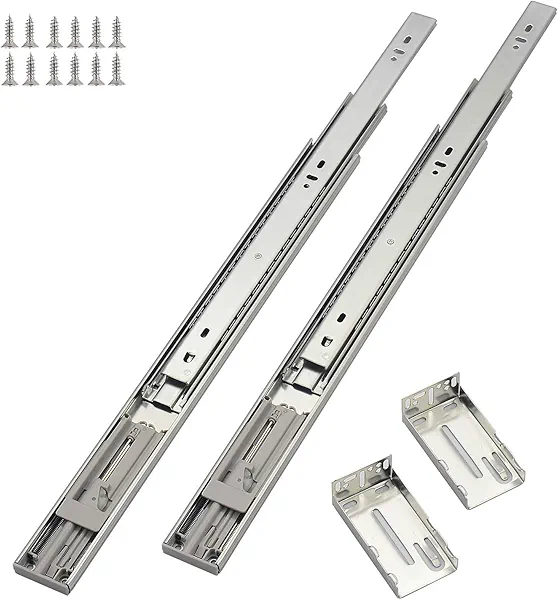 OCG Soft Close Drawer Slides 22 Inch (10 Pairs), Full Extension Ball Bearing Side Mount Drawer Slides for Cabinets with Face Frame