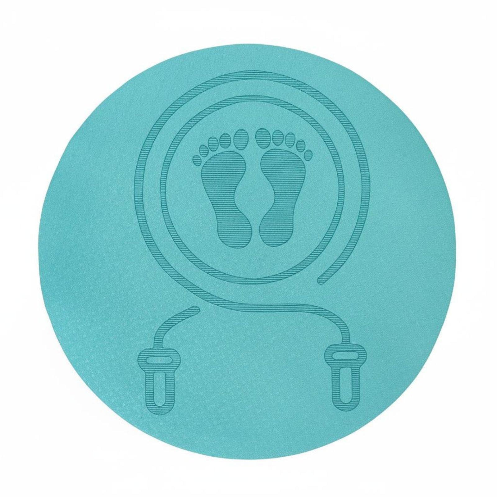 Round Jump Rope Mat Soundproof Circular Skipping Mat Non-Slip Shock Absorbing Workout Pad for Indoor, Home Gym Light Blue 60x60x1cm|Sporting Goods| Fitness Running & Yoga| Fitness Equipme-image-42