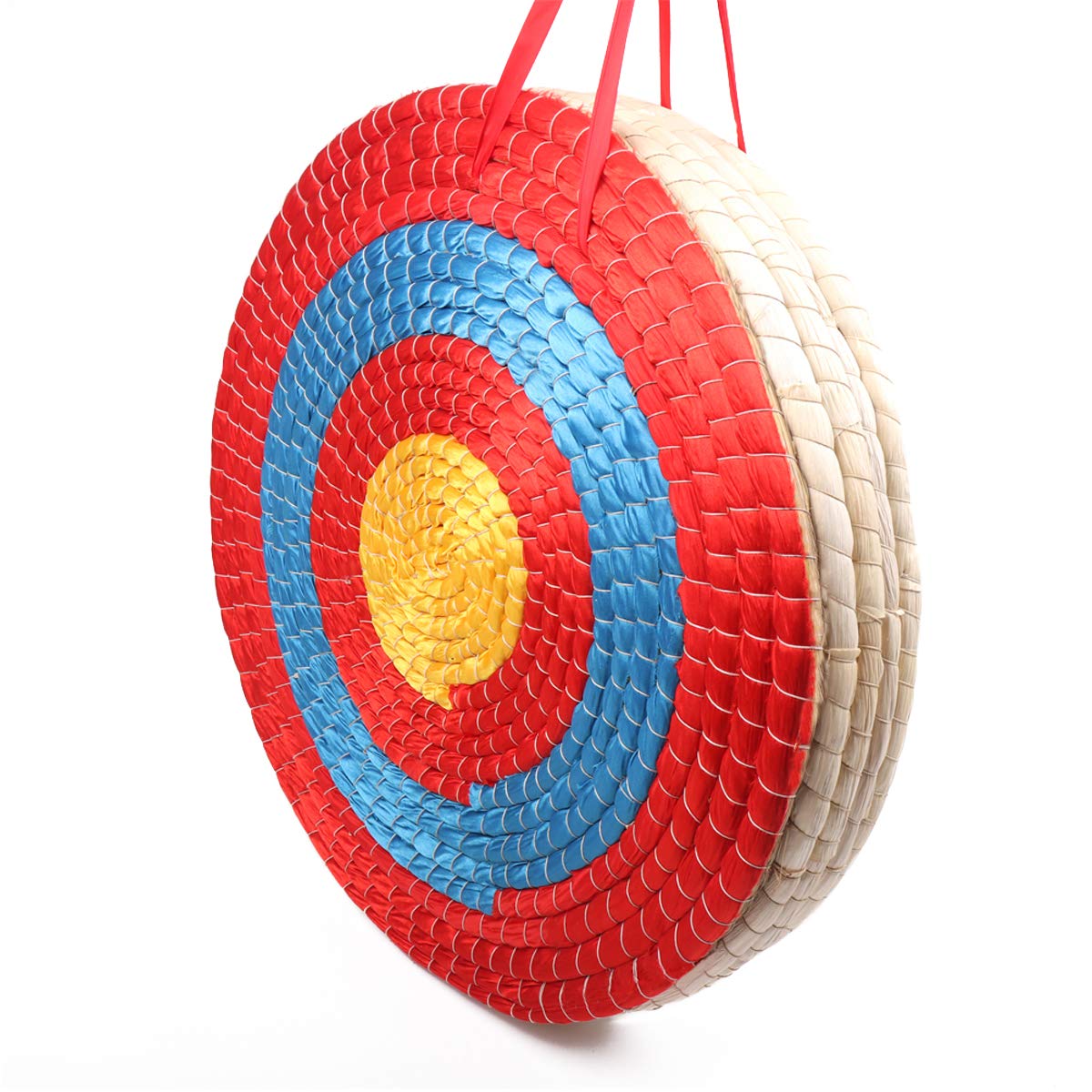 Dostyle Archery Targets Traditional Solid Straw Round Archery Target Shooting Bow Coloured Rope Target Face Three Layer for Shooting Practice