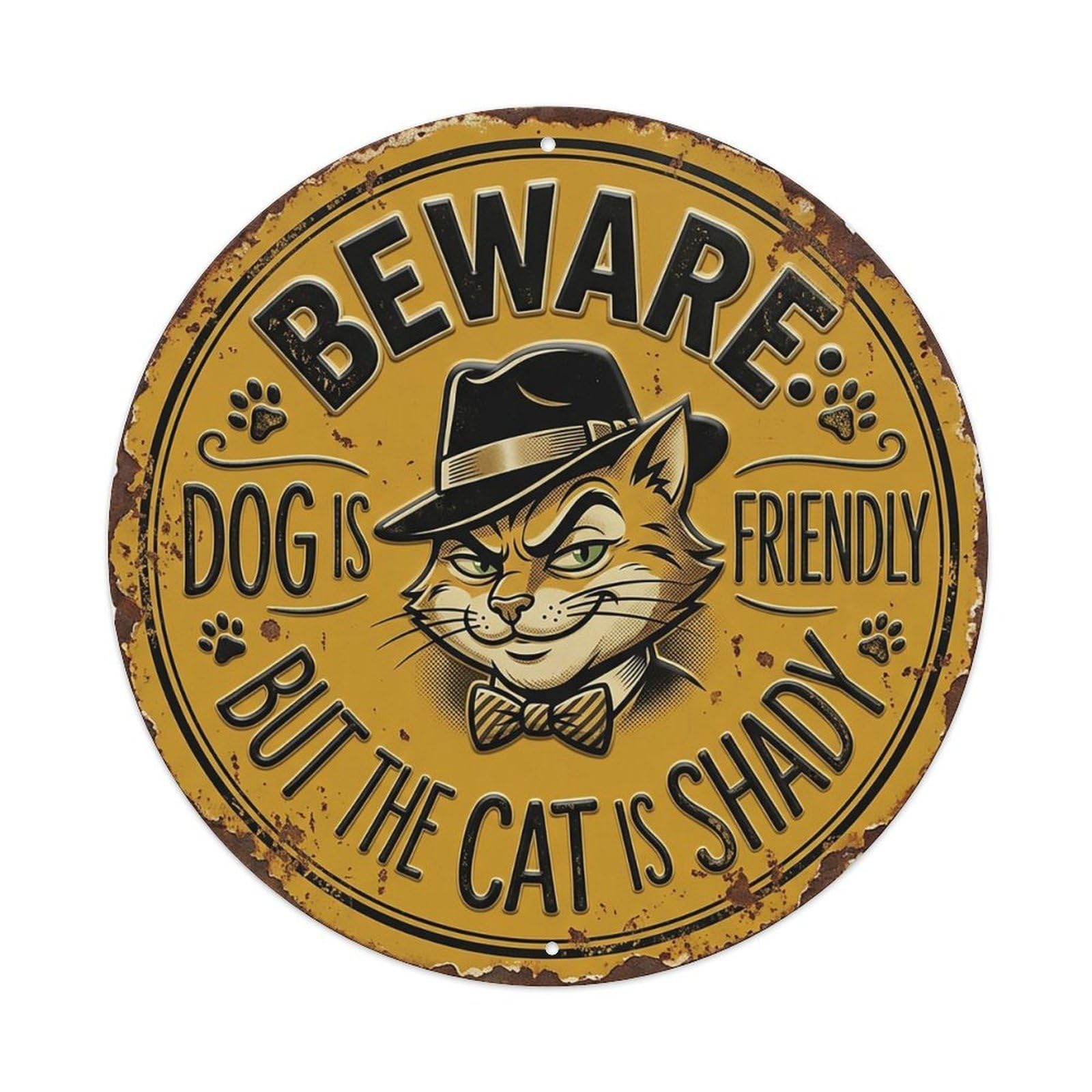 Shady Cat Eyes（1） Metal Tin Sign
