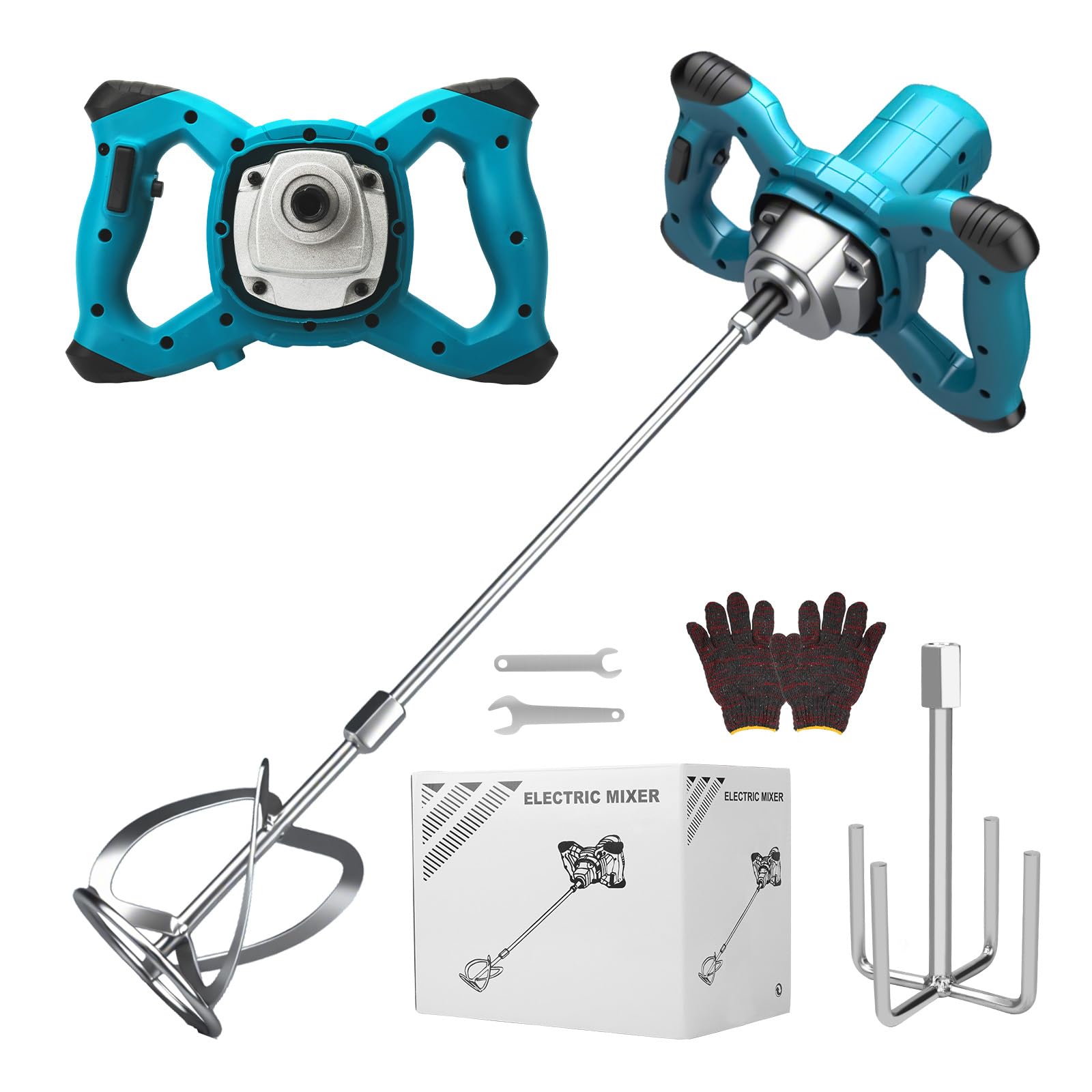 Mélangeur sans fil pour batterie Makita 18V avec variateur 6 vitesses