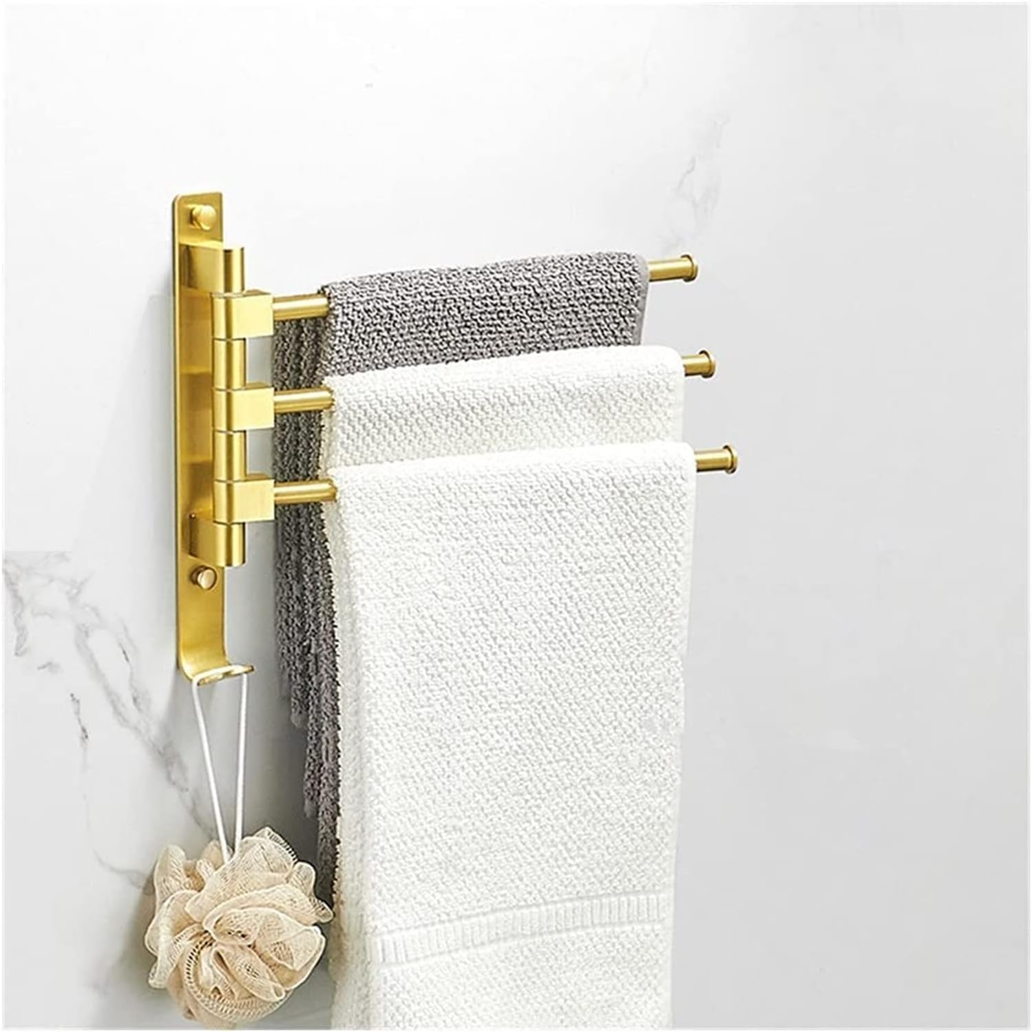 Towel BAR Rack Towel Bar Aluminum 25 Swivel Bathroom Towel