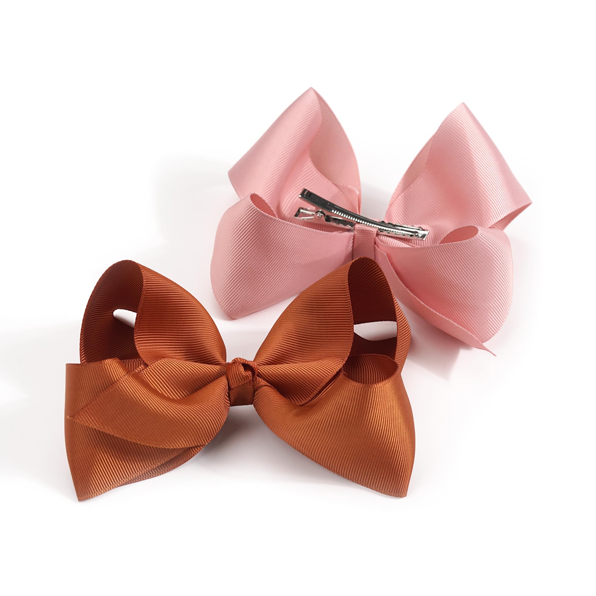 JOYOYO 40 fiocchi per capelli per ragazze in grosgrain nastro, fatti a mano, 4,5 pollici, per bambini e ragazze, colori pastello