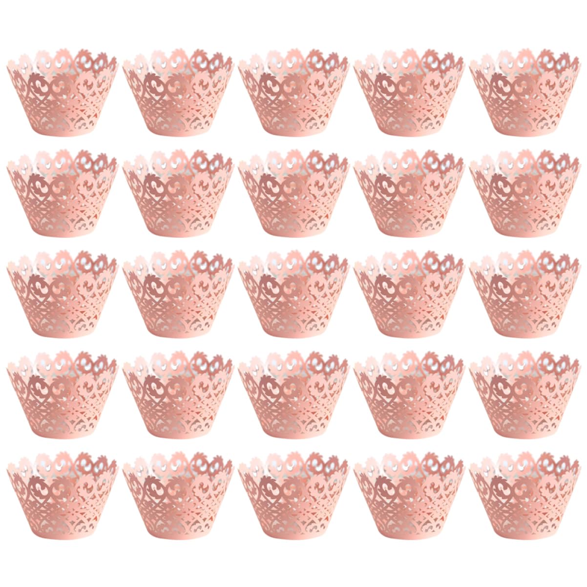 ABOOFAN 3 Set Di Pirottini Per Muffin in Pizzo Cavo Eleganti Pirottini Per Dessert Per Eventi 50 Pezzi*3
