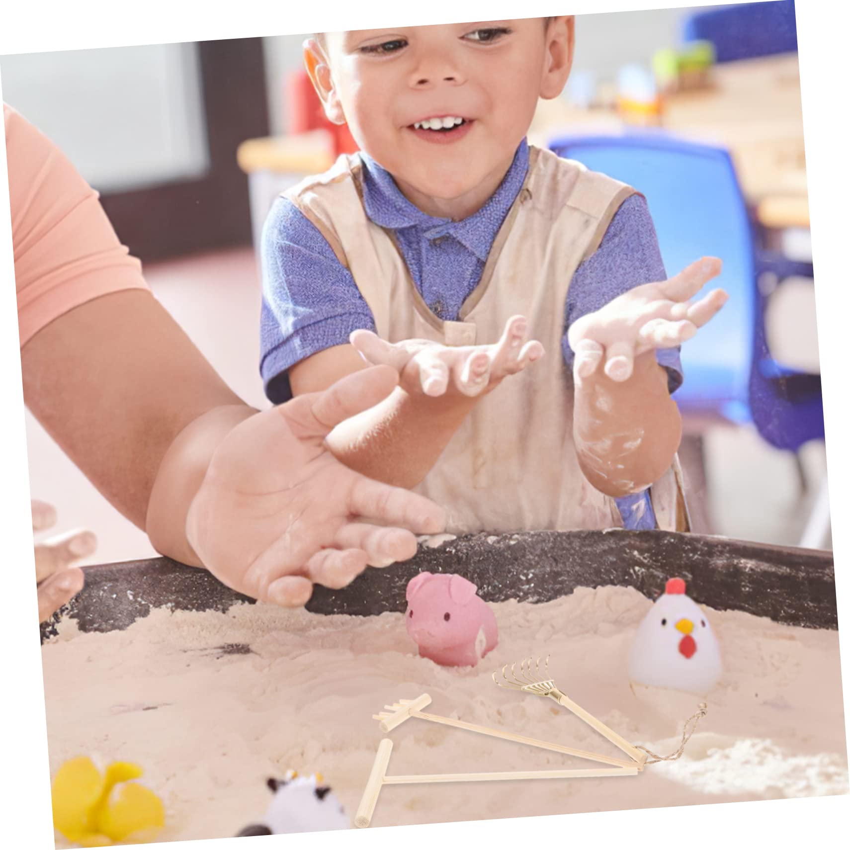 Gogogmee Sand Kit Rake Handicrafts Zen Garden Small Rake Table Accessories Micro Landscape