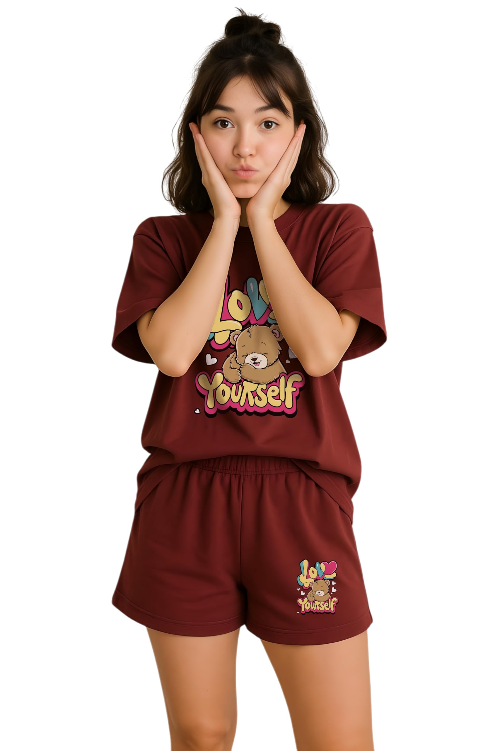 my swag Trendy Women’s Cotton Nightsuit | T-Shirt & Shorts Lower Set | Summer Sleepwear-picture-13