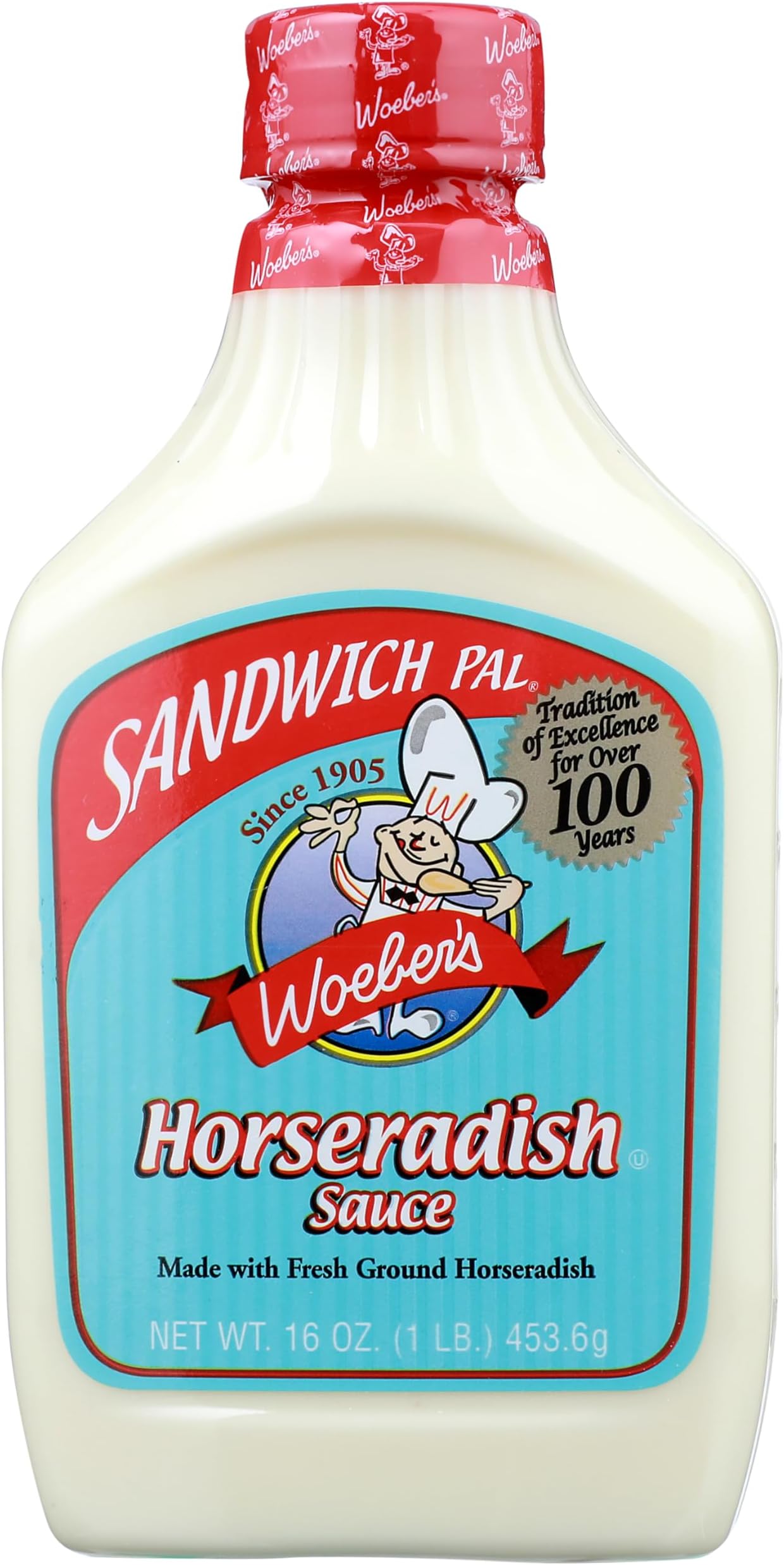 Woebers Horseradish Sauce, 16 Ounce