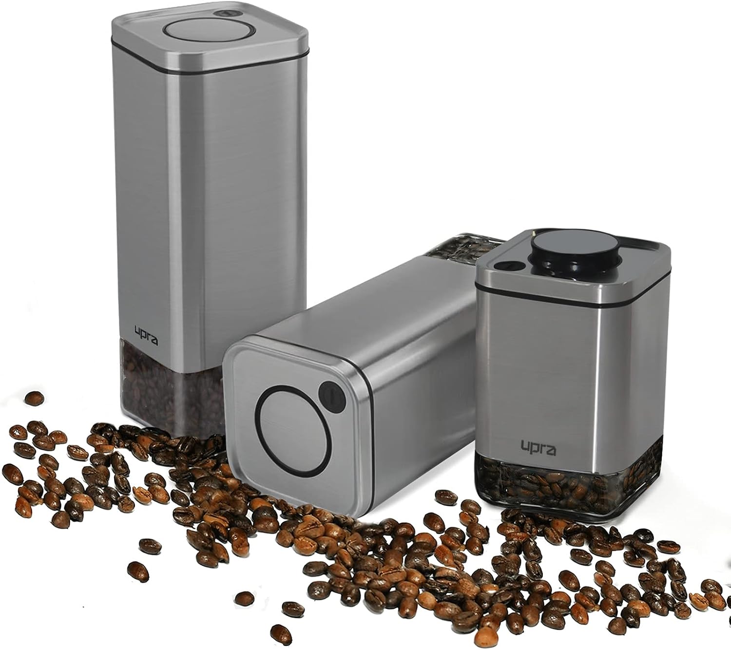 3pcs Coffee Tea Sugar Container Set,Airtight Coffee