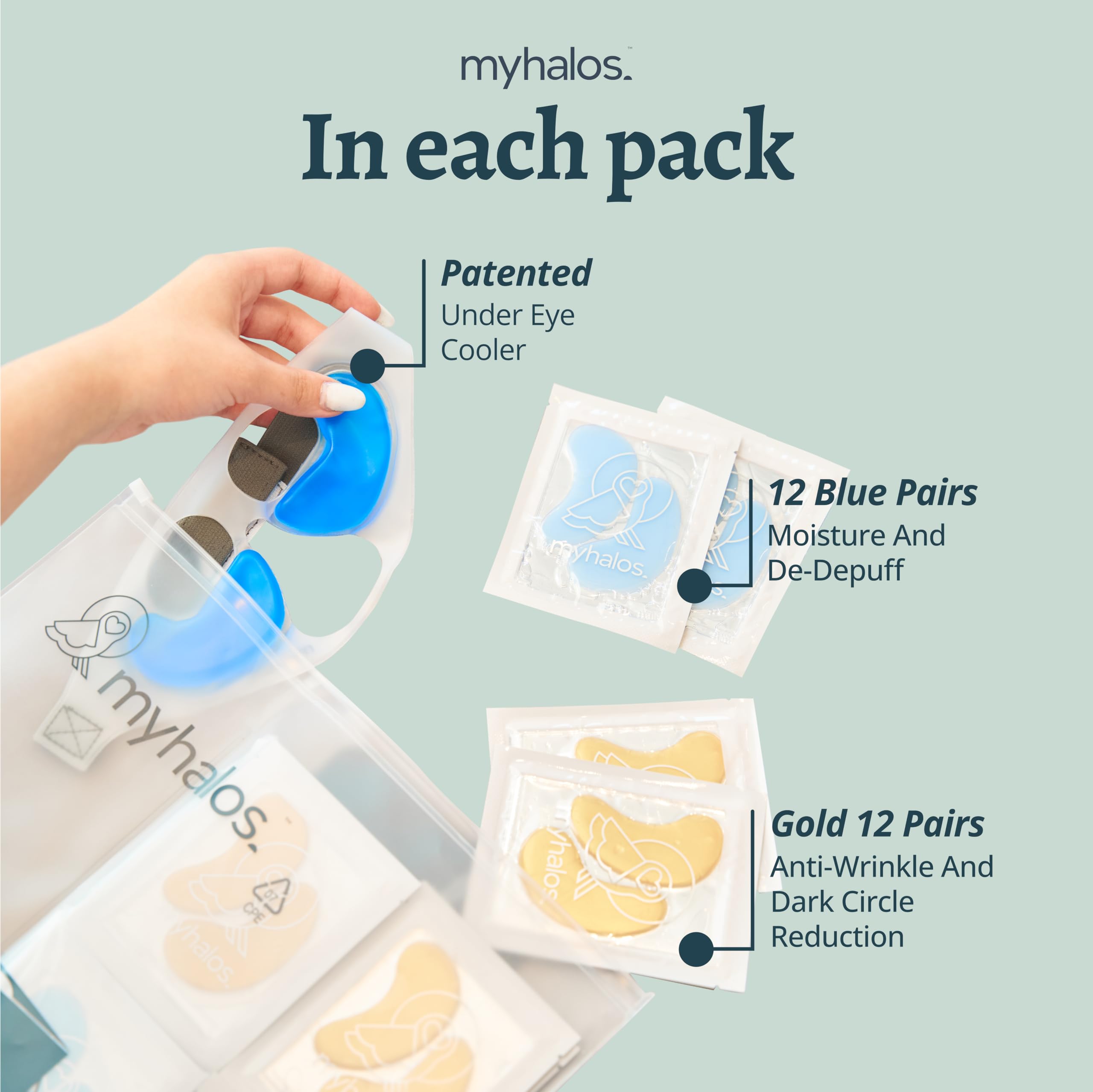 Under Eye Patches For Puffy Eyes And Dark Circles – Under Eye Masks Patch For Puffiness, 20 Pairs Brightening Under Eye Mask Patches For Puffy Eyes - View #4
