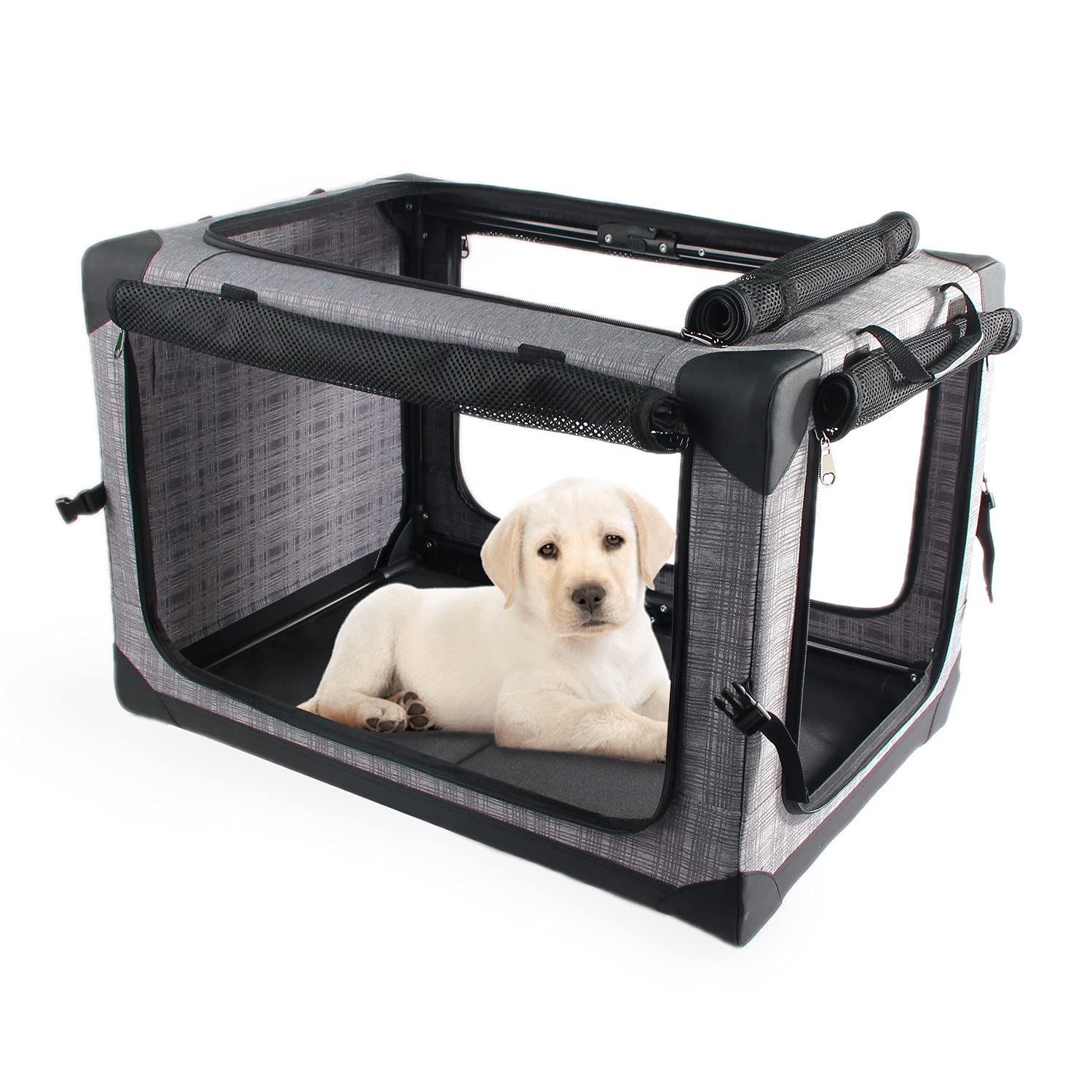 Buy All For Paws Dog Crate Quick Portable Folding Soft Crate 4 Door Dog