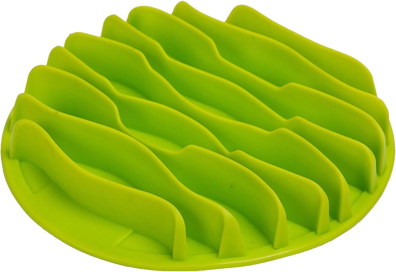 Eforlike Machao Pet Fun Mat Slow Portable Dog Feeder Bowl,Interactive Bloat Stop Dog Bowl-Anti-Choke Bowl Pet Bowl, Healthy-Green-Small