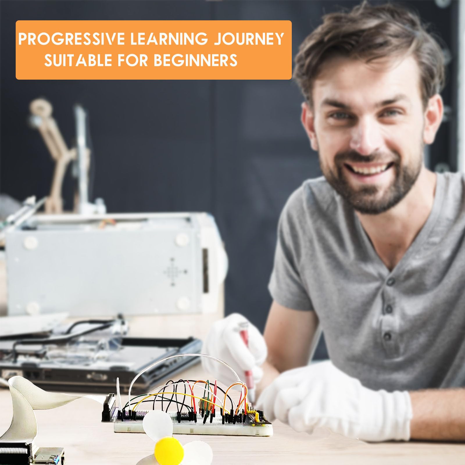 Kit de démarrage ultime pour Raspberry Pi 5 4 B 3 B+ 400 Zero 2 W, Python C C ++ Java Scratch Processing Code, 297 articles, 124 projets, cours de tutoriel en ligne pour débutants (Raspberry Pi non